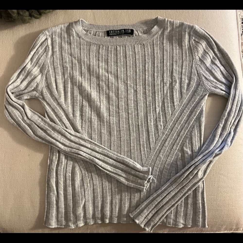 Cotton On Gray Long Sleeve Shirt